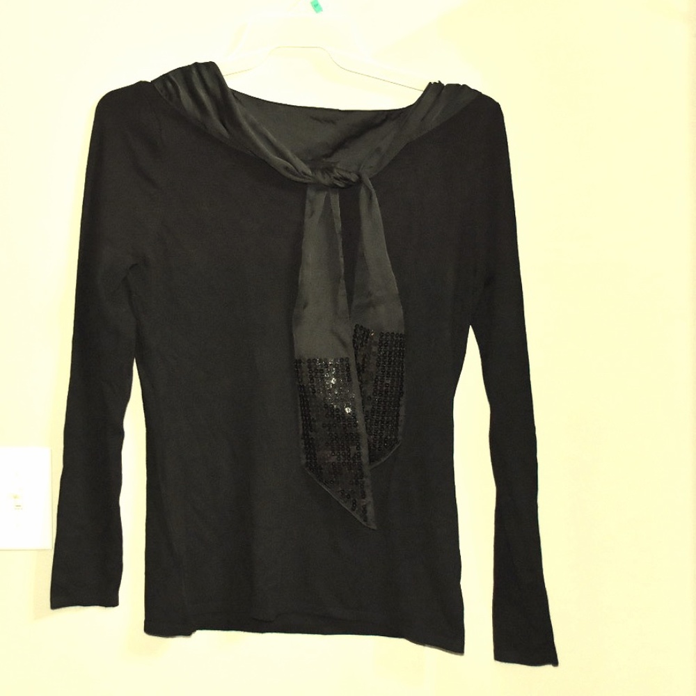 NWT Sequin Accent Sweater L